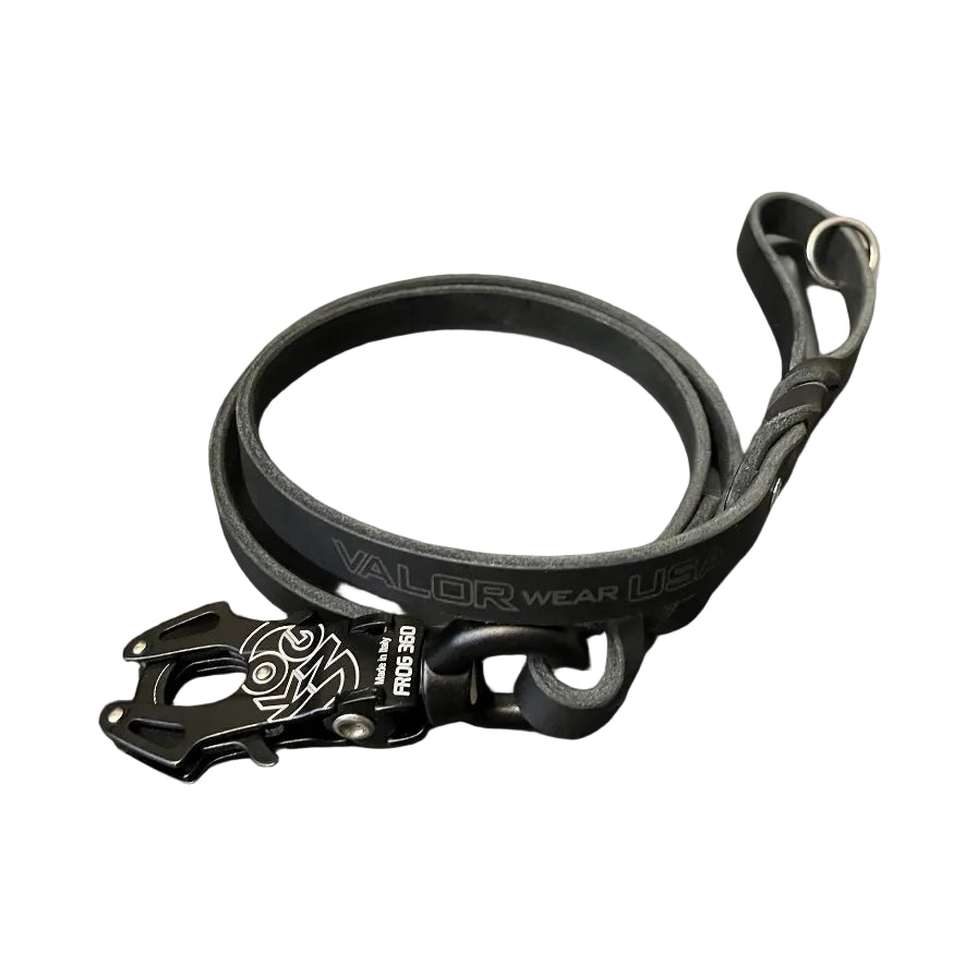 Ultimate Protection Dog Leather Leash Frog 360 -Vlad